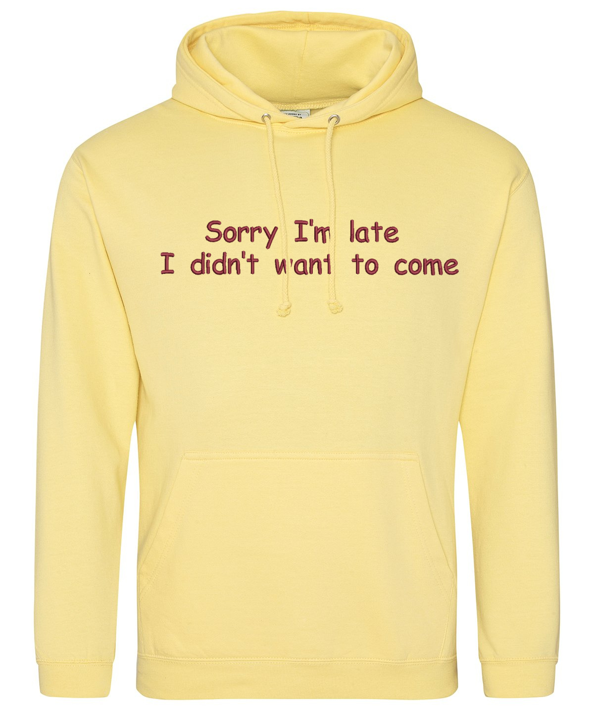 Hoodie - Sorry I'm late, I didn't want to come