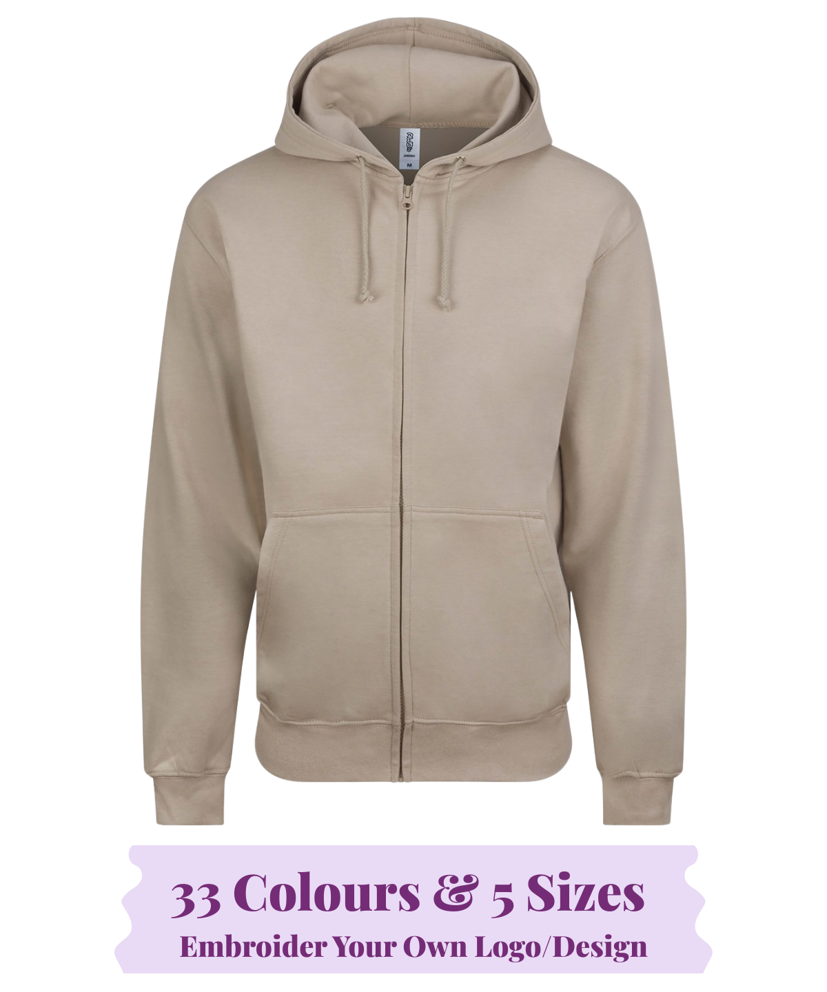Zip Up Hoodie (Zoodie) -  Design Your Own
