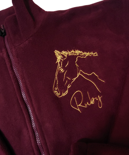Cropped Fleece - Pet Outline