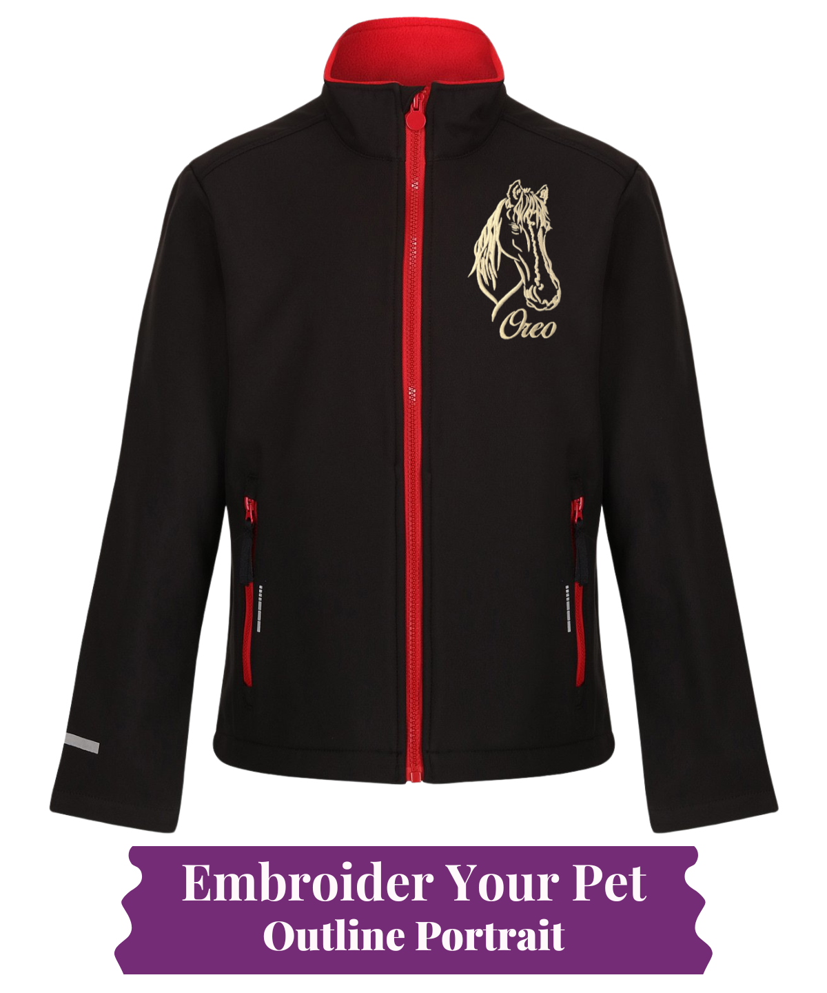 Kids Softshell Jacket - Pet Outline
