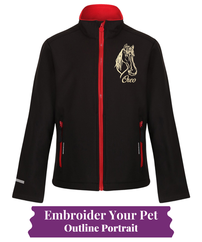 Kids Softshell Jacket - Pet Outline