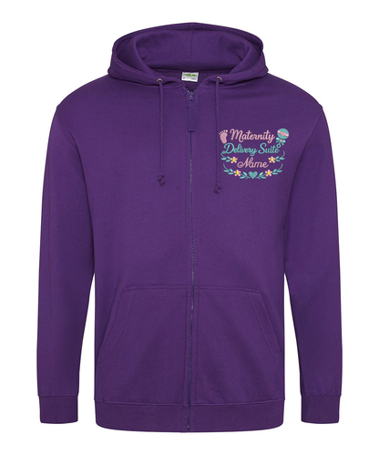 Zip Up Hoodie (Zoodie) - Maternity & Delivery Suite - With Your Name