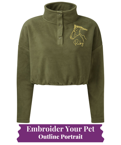 Cropped Fleece - Pet Outline