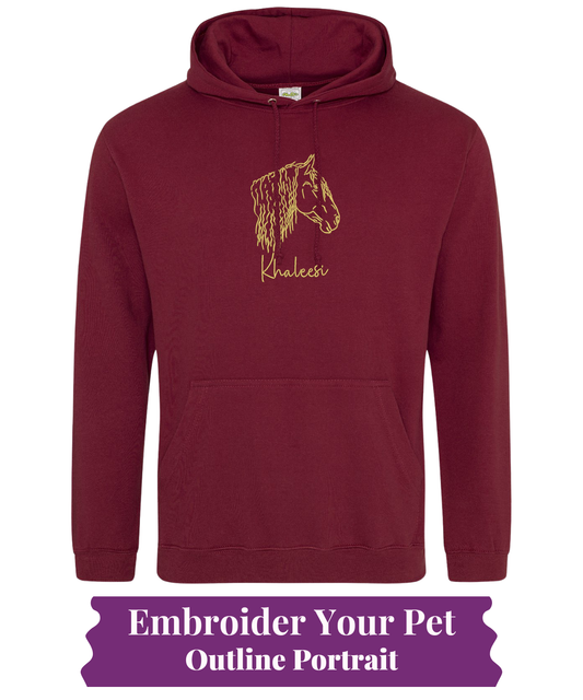 Hoodie - Pet Outline
