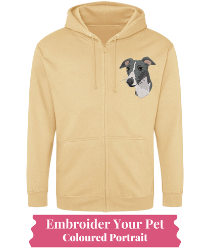 Zip Hoodie (Zoodie) - Pet Portrait
