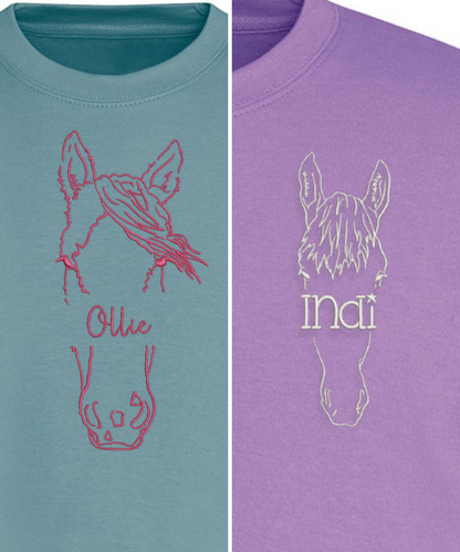 Cropped Fleece - Pet Outline