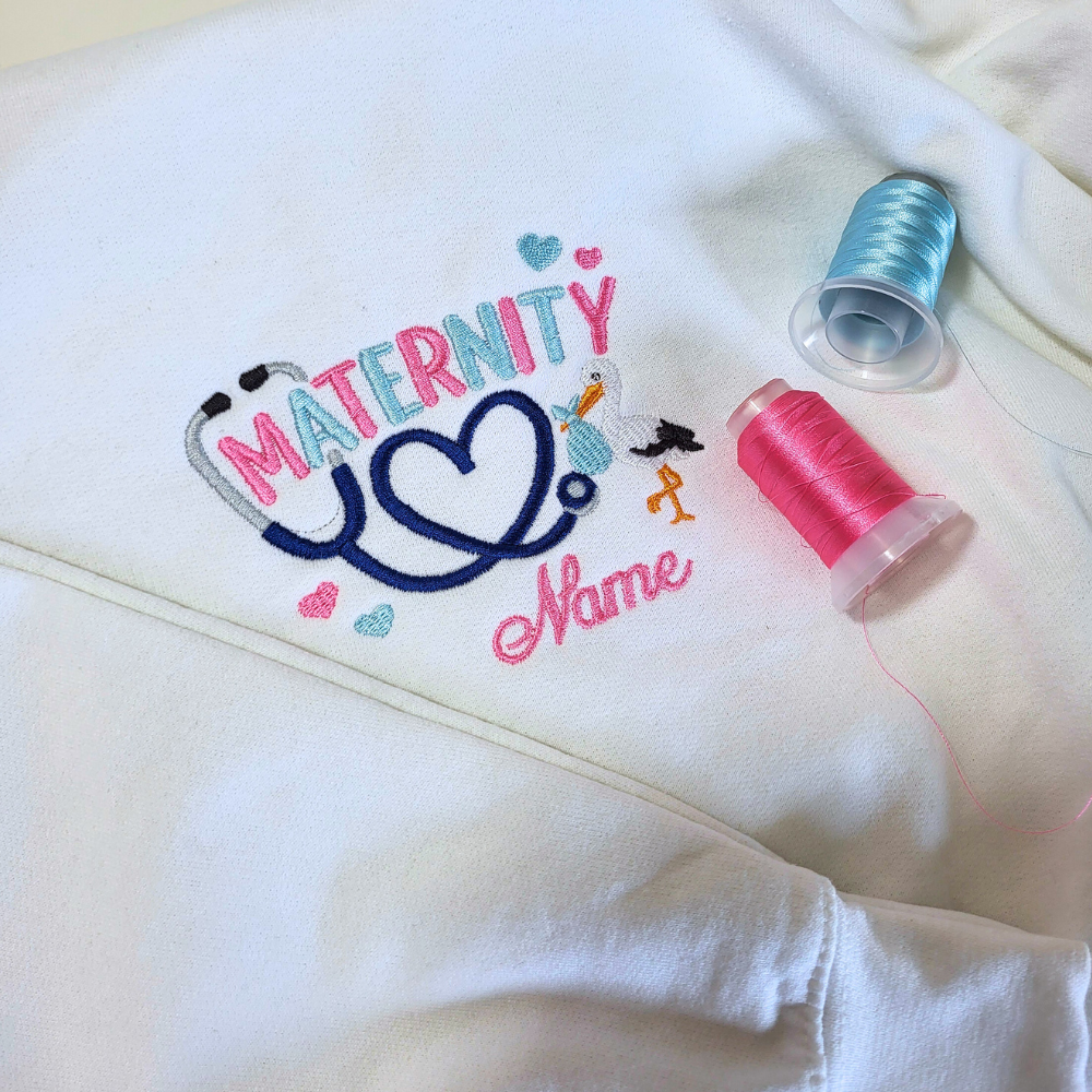 Polar Therm Fleece - Maternity & Stork - With Your Name