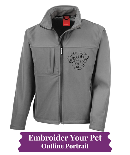 Unisex Softshell Jacket - Pet Outline