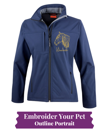 Women's Softshell Jacket - Pet Outline