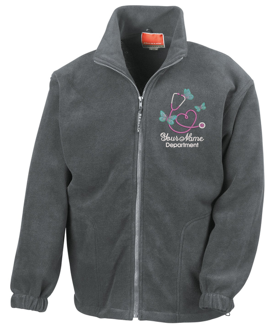 Polar Therm Fleece - Butterflies - With Your Name & Department